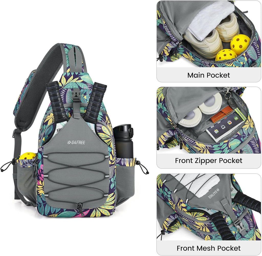 G4Free Pickleball Bag, bolso bandolera para hombres y mujeres, moch...