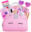 Kit de maquillaje de simulación para niñas pequeñas con bolso de un...