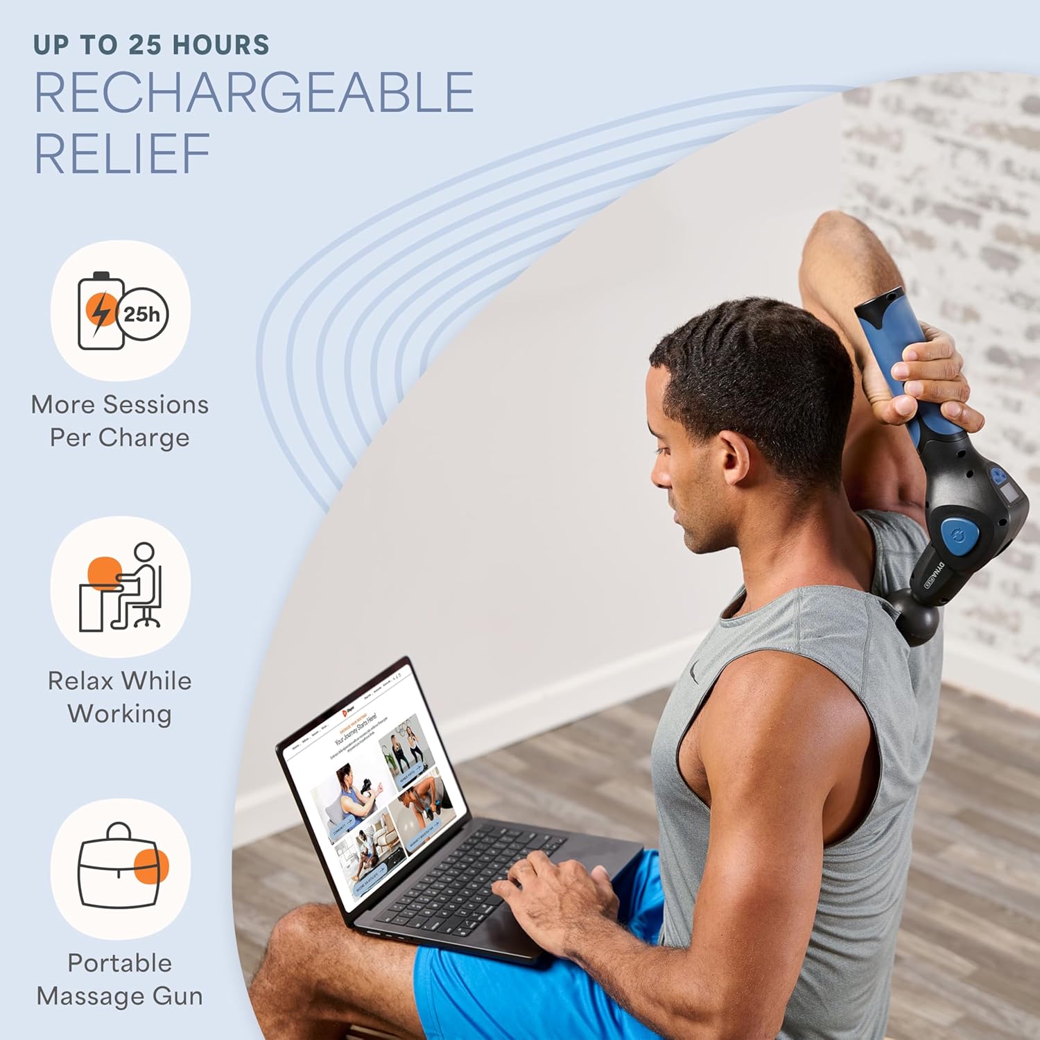 LifePro Dynaflex - Pistola de masaje de percusión elegible \u2013 M...
