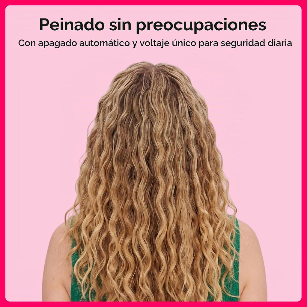 Conair Rizador de Cerámica Doble de 3 Barriles, Herramienta Ondulad...