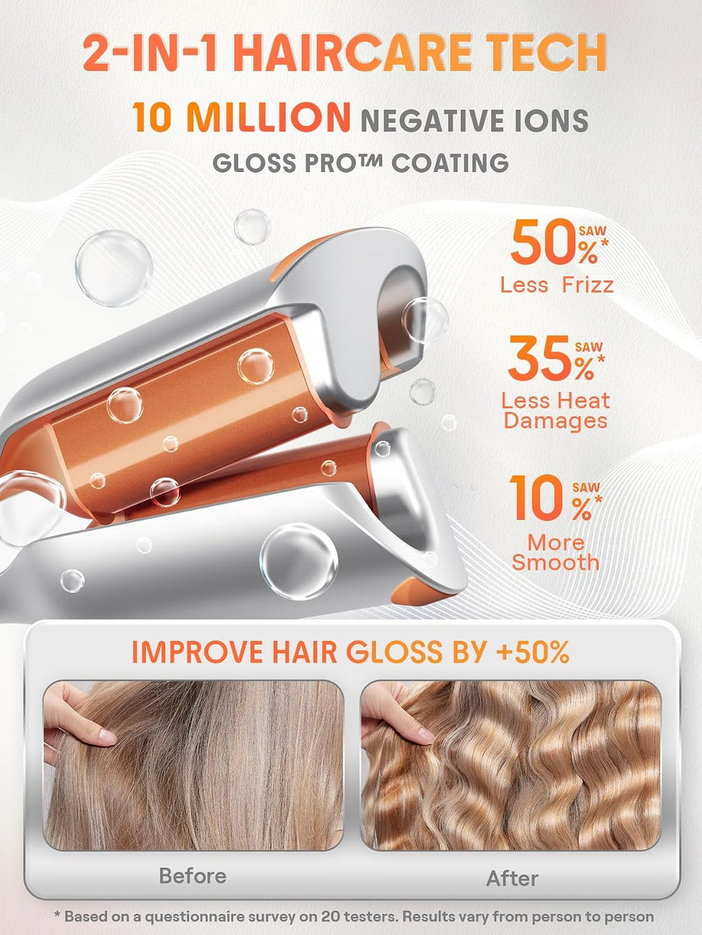 SHEGLAM Hair Beach Babe - Ondulador de pelo de 2 barriles de 1 pulg...