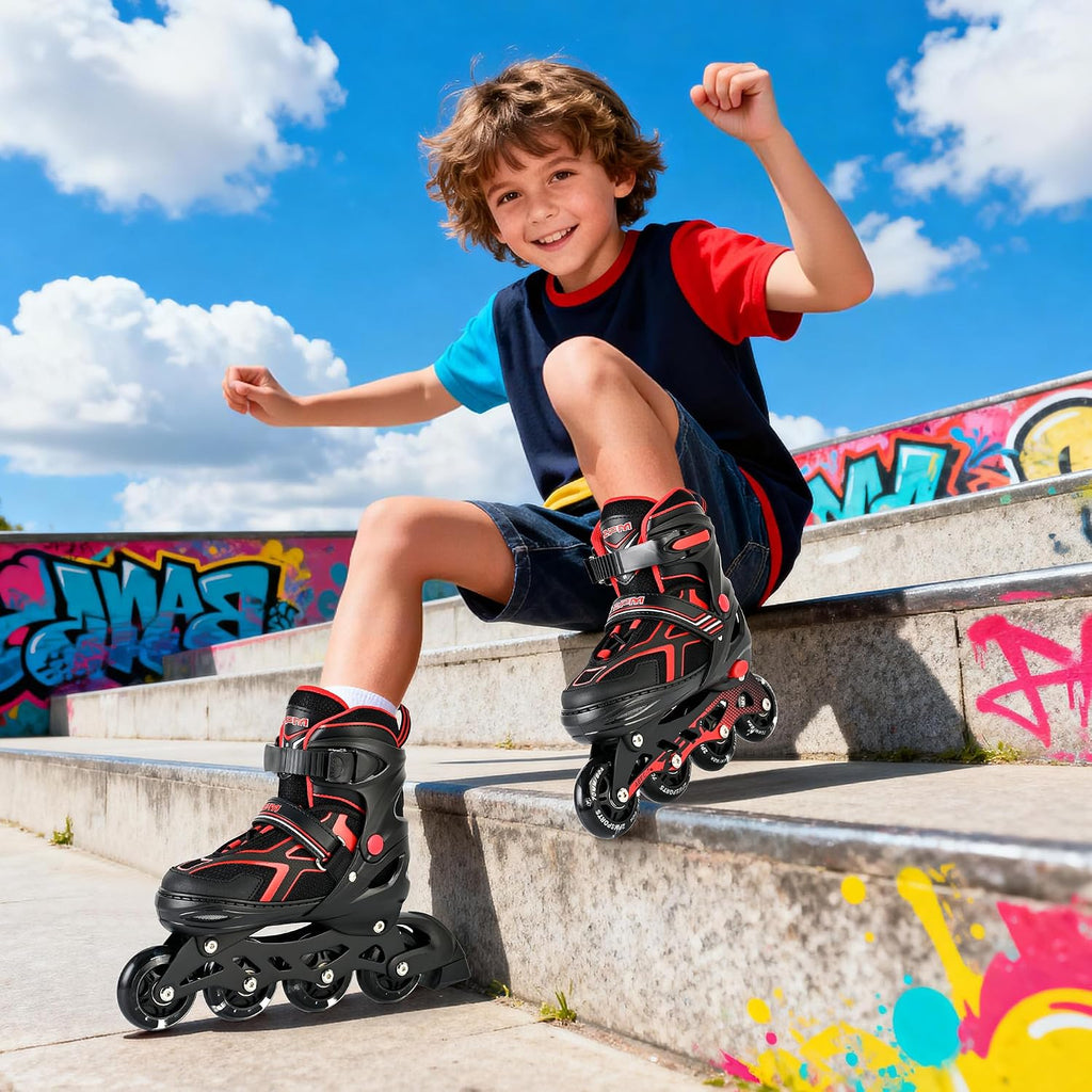 2PM SPORTS - Patines en línea ajustables Torinx verde para niños, p...