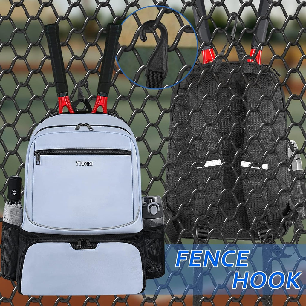 Ytonet Mochila de tenis para mujeres y hombres, 2 raquetas con bols...