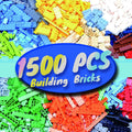 HUIZDQ 1500 piezas de ladrillos de construcción, bloques pequeños c...