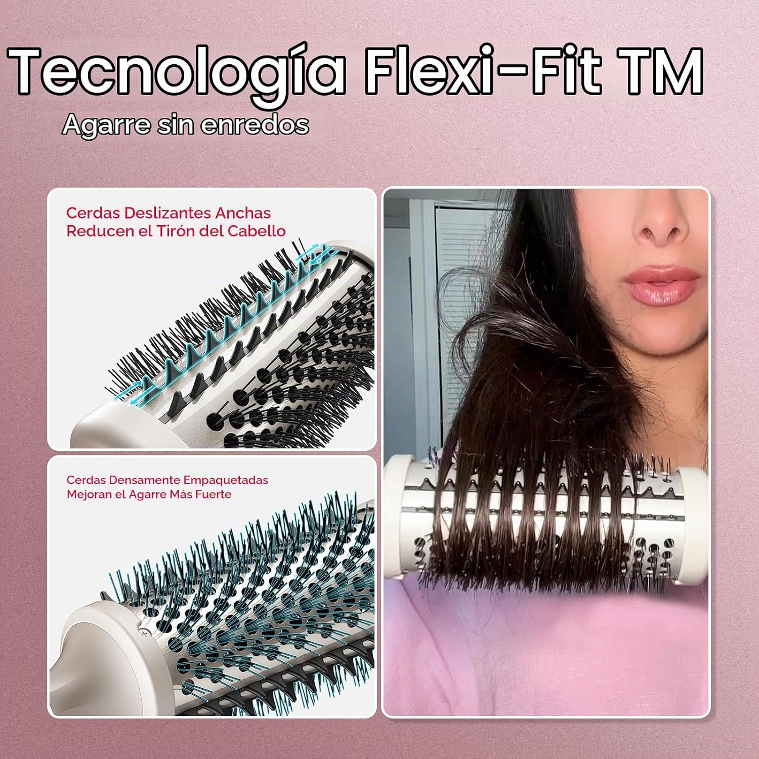 TYMO STYLUX - Cepillo térmico 2.0 para rizar, voluminizador de 1.7...