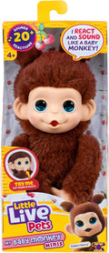 Little Live Pets Baby Monkey Minis y Chikki Cherry. Juguete interac...