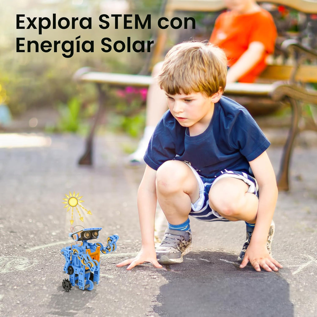 Sillbird Kit de robot de construcción solar, regalo STEM para niños...