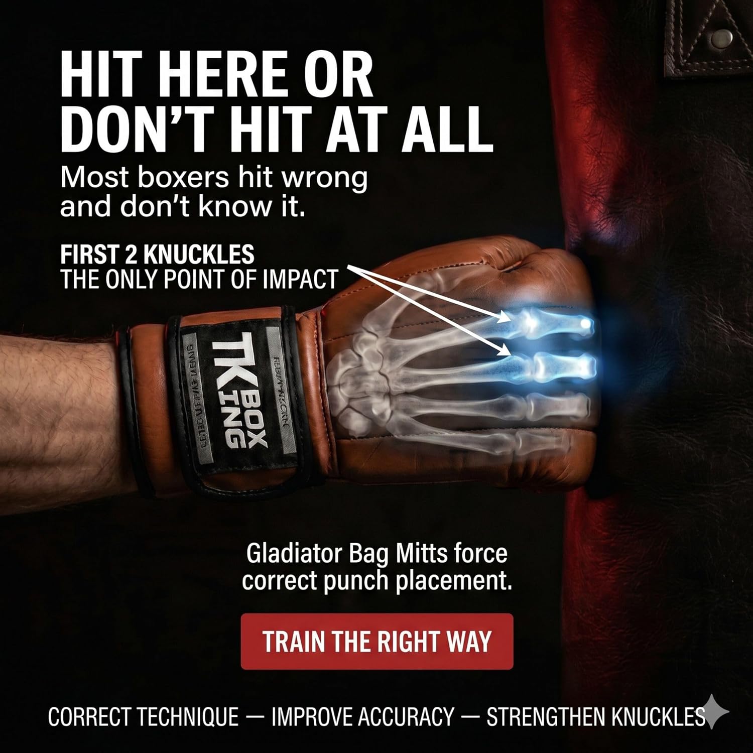 Guantes de Mitones de Saco de Boxeo Gladiador TK, Perfectos para Fo...