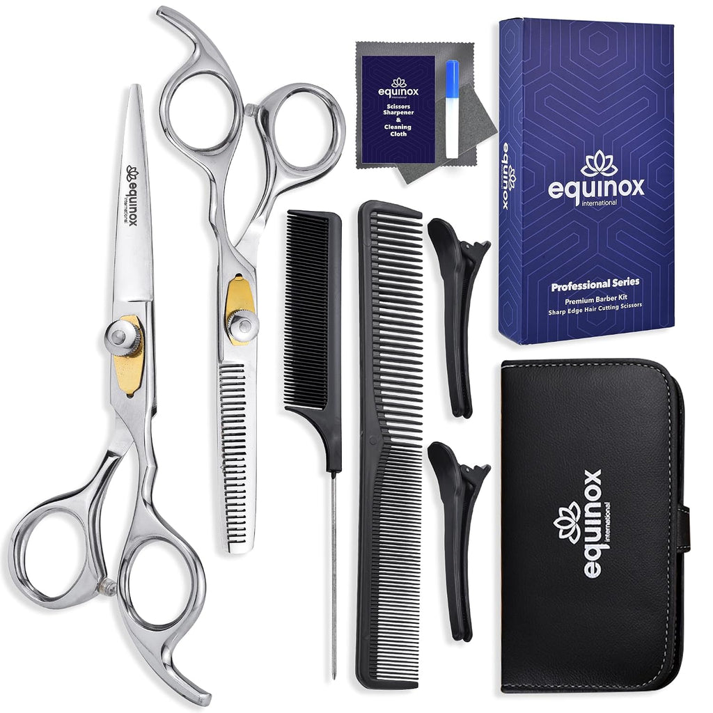Equinox - Tijeras profesionales para cortar el cabello, longitud to...
