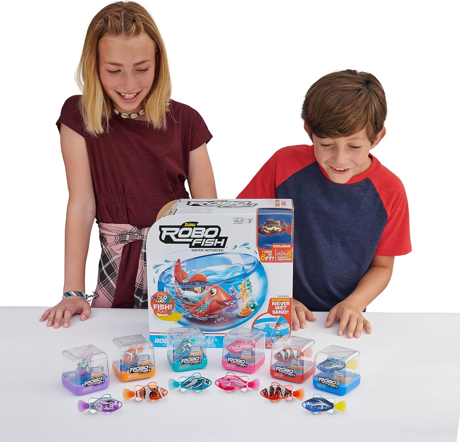 Robo Alive Pez Robótico Robo Fish Peces Robóticos Nadadores (Azul +...