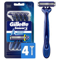 Gillette Sensor3 Afeitado suave \u2013 Maquinilla de afeitar desech...