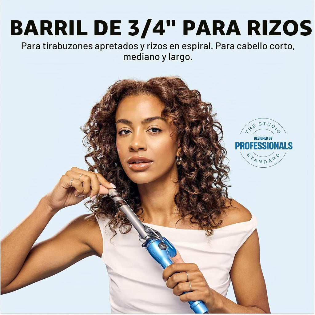 BaBylissPRO Rizador de Resorte de Titanio Nano, Varita Profesional...