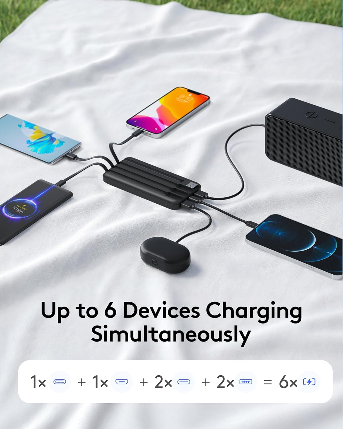 Orfeika Cargador de teléfono portátil, Banco de energía portátil de...