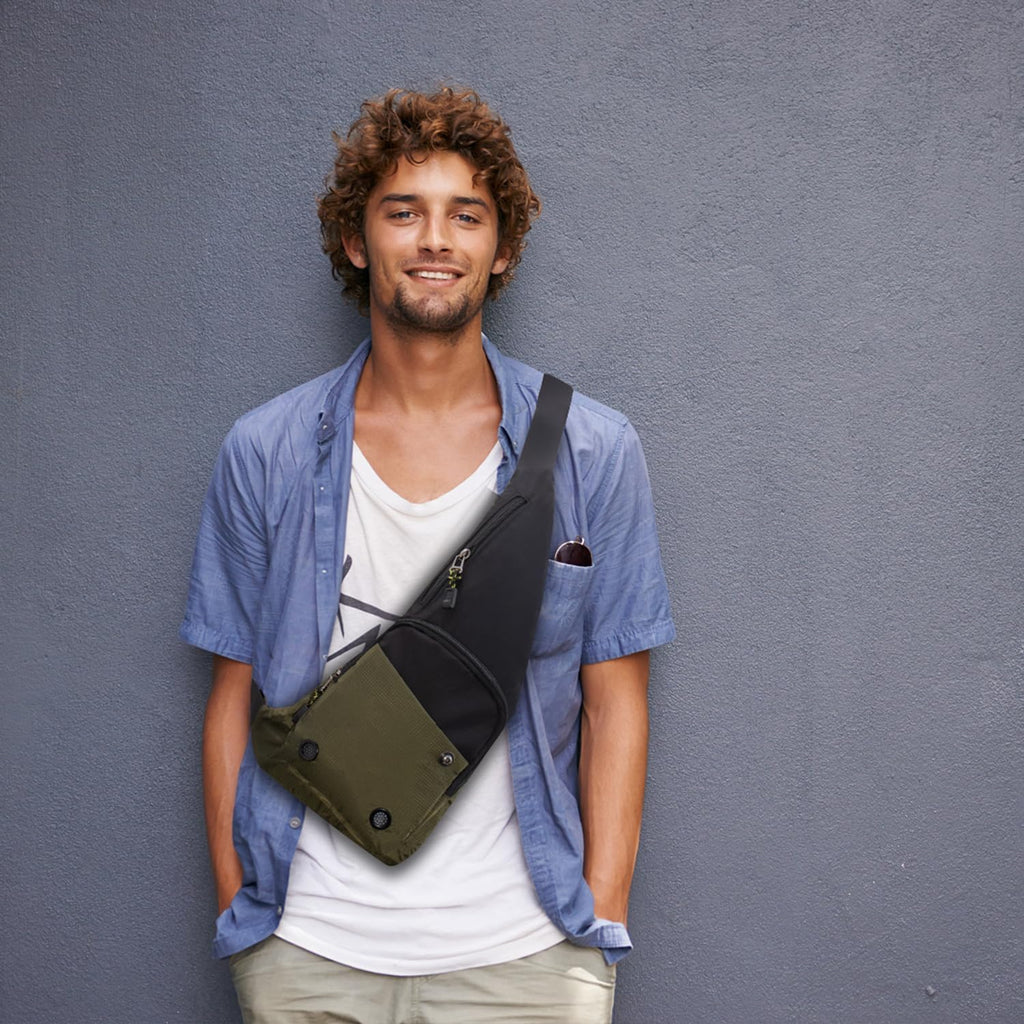Peicees Bolso Bandolera Impermeable Bolsa Cruzada Para Hombres Moch...