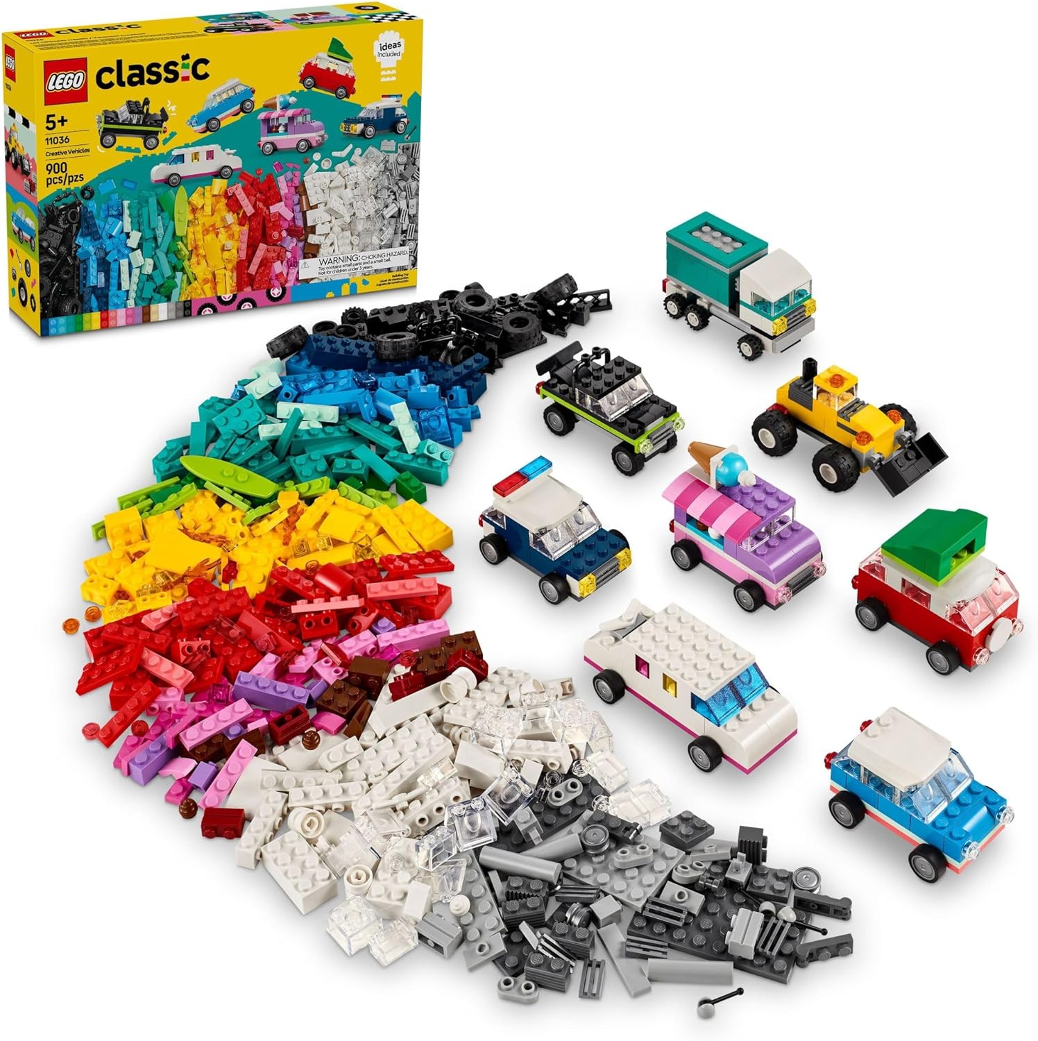 LEGO Vehículos creativos clásicos, kit de construcción de ladrillos...