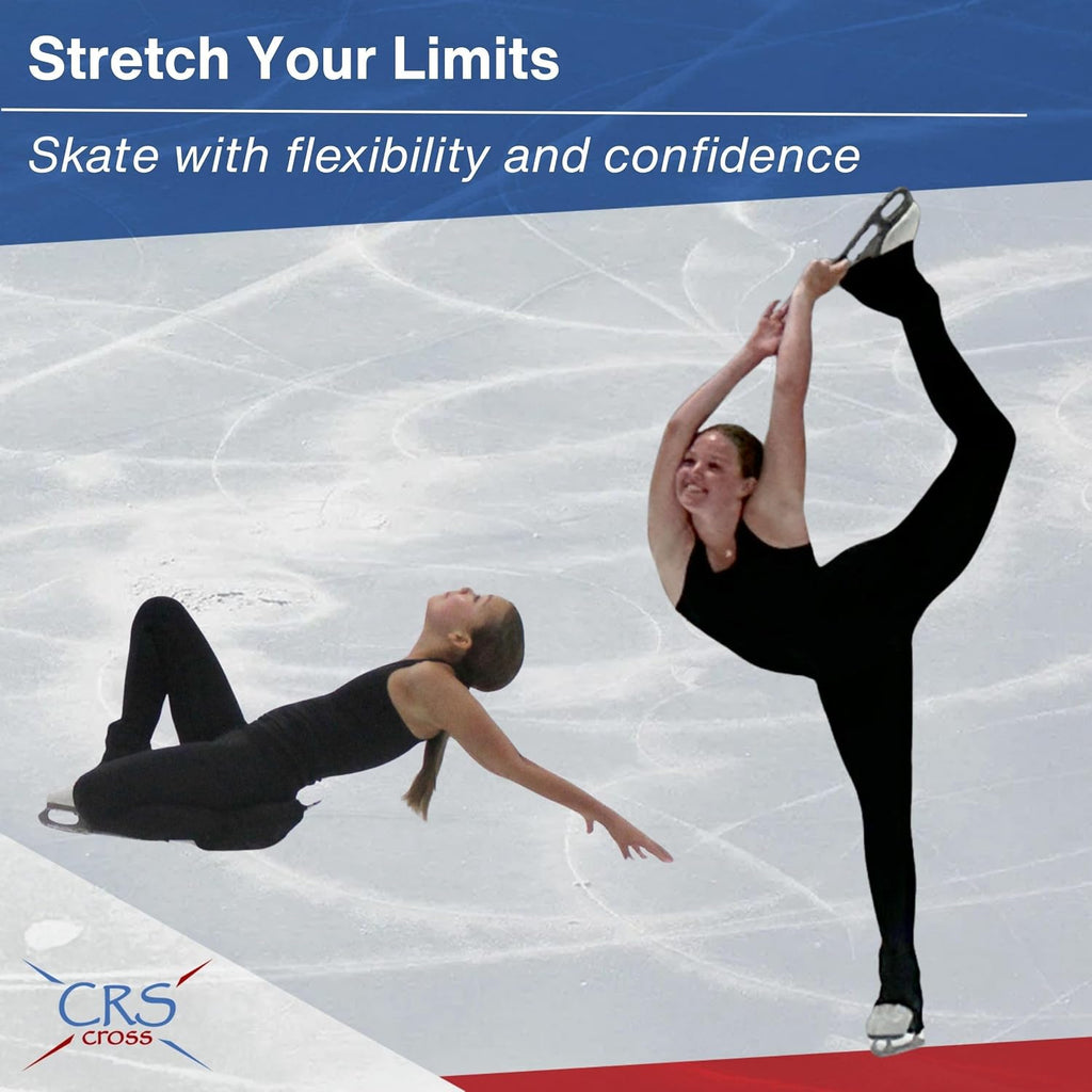 CRS Cross Leggings de patinaje sobre hielo. Leggins negros para pat...