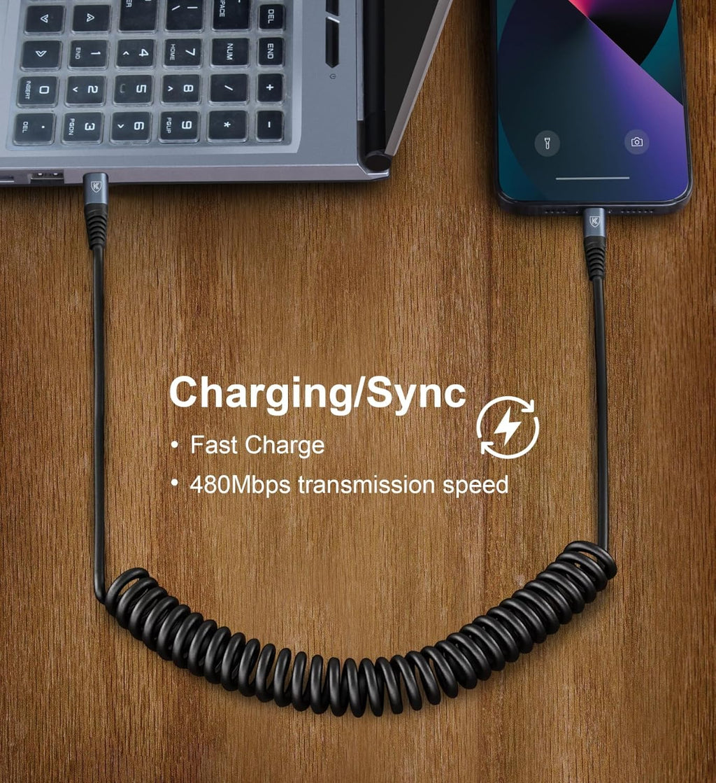Paquete de 2 cables USB C a Lightning de 3 pies, cargador de iPhone...