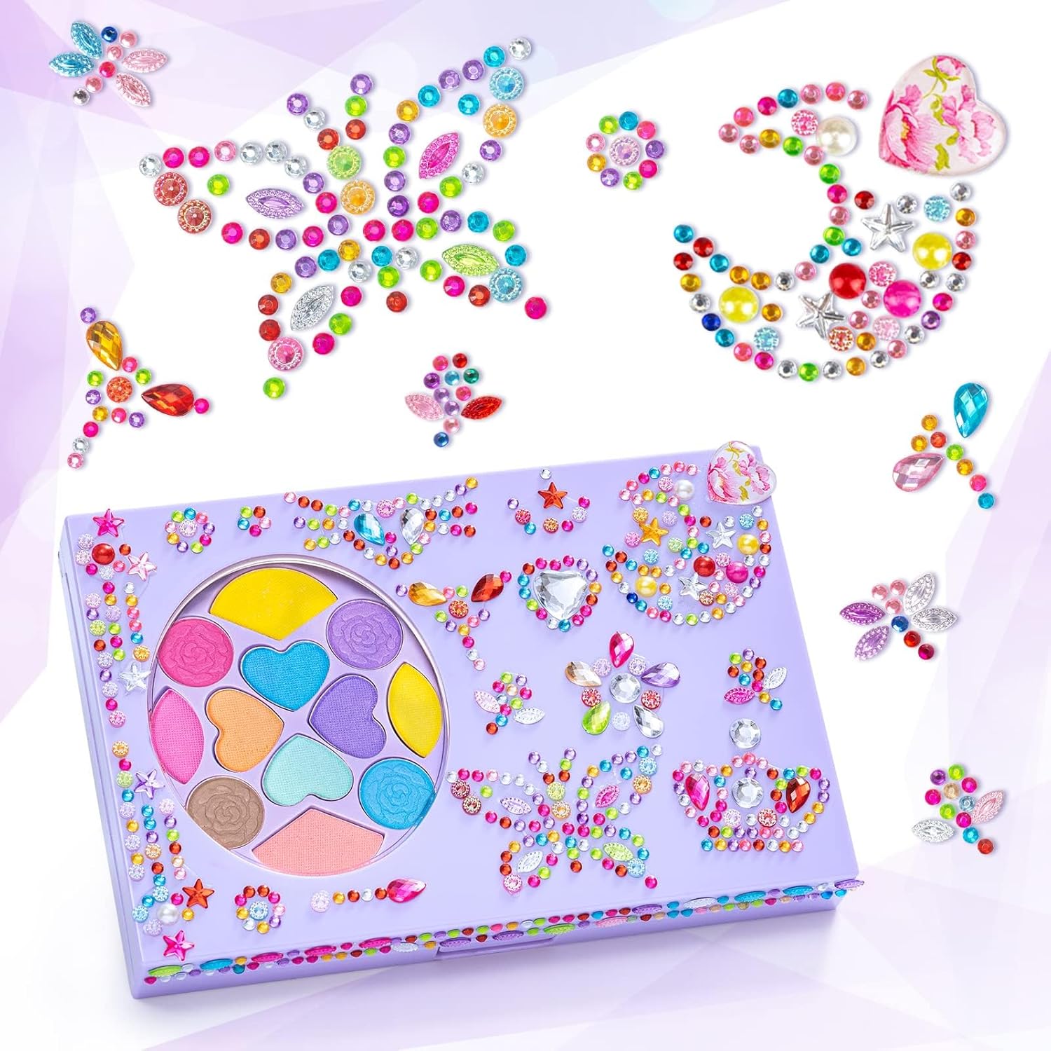 Tomons Kit de maquillaje para niños, juego de cosméticos lavables p...