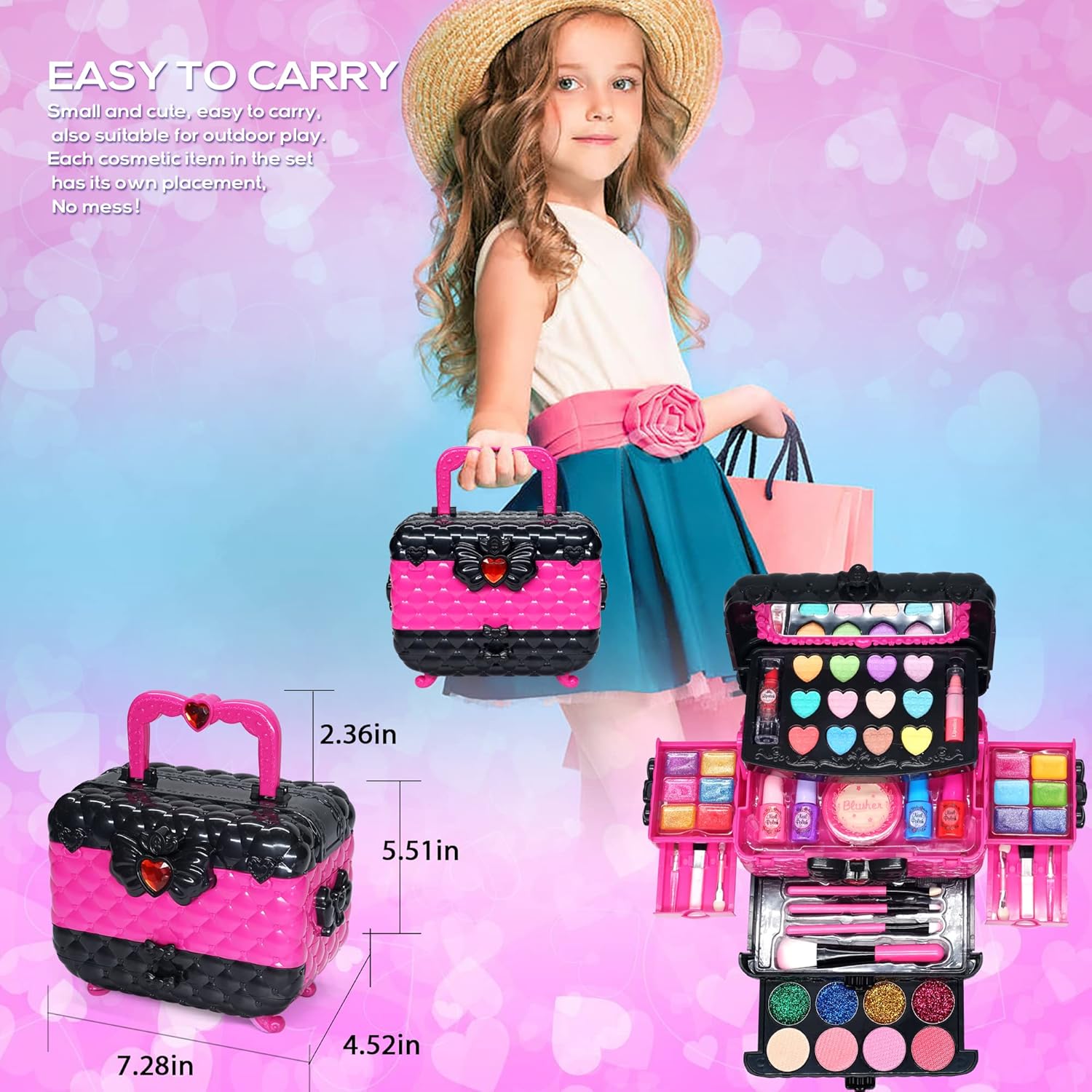 Juegos de maquillaje para niñas \u2013 Kit de maquillaje para niñas...