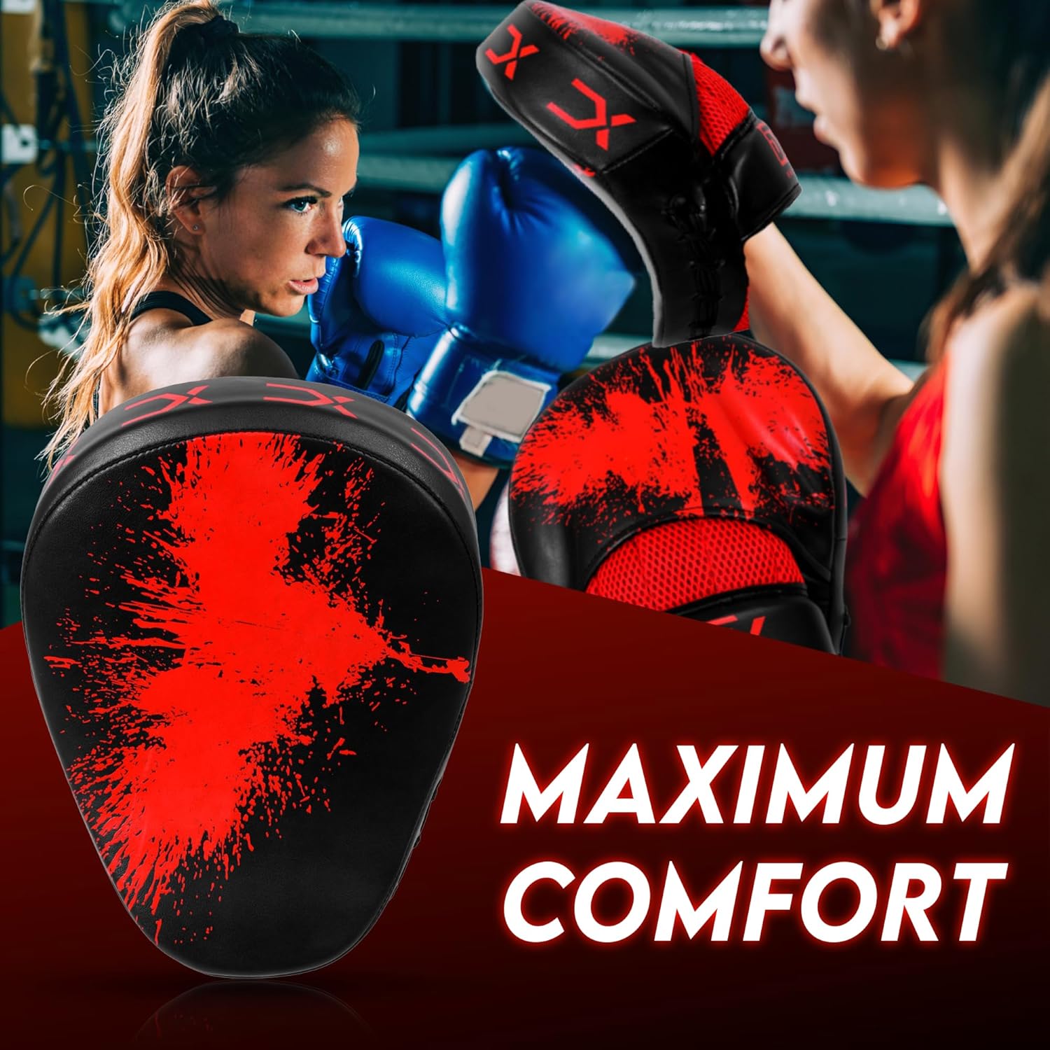 DALLX Guantes deportivos con gancho y Jab curvados para entrenamien...