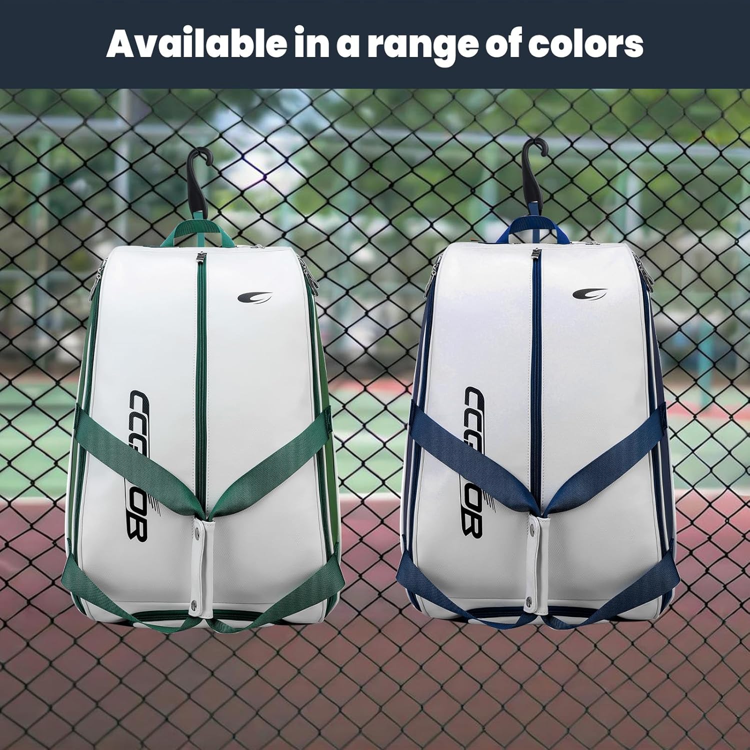 CCGTIOR Bolsa de Tenis que Sostiene 2 Raquetas con Compartimento pa...