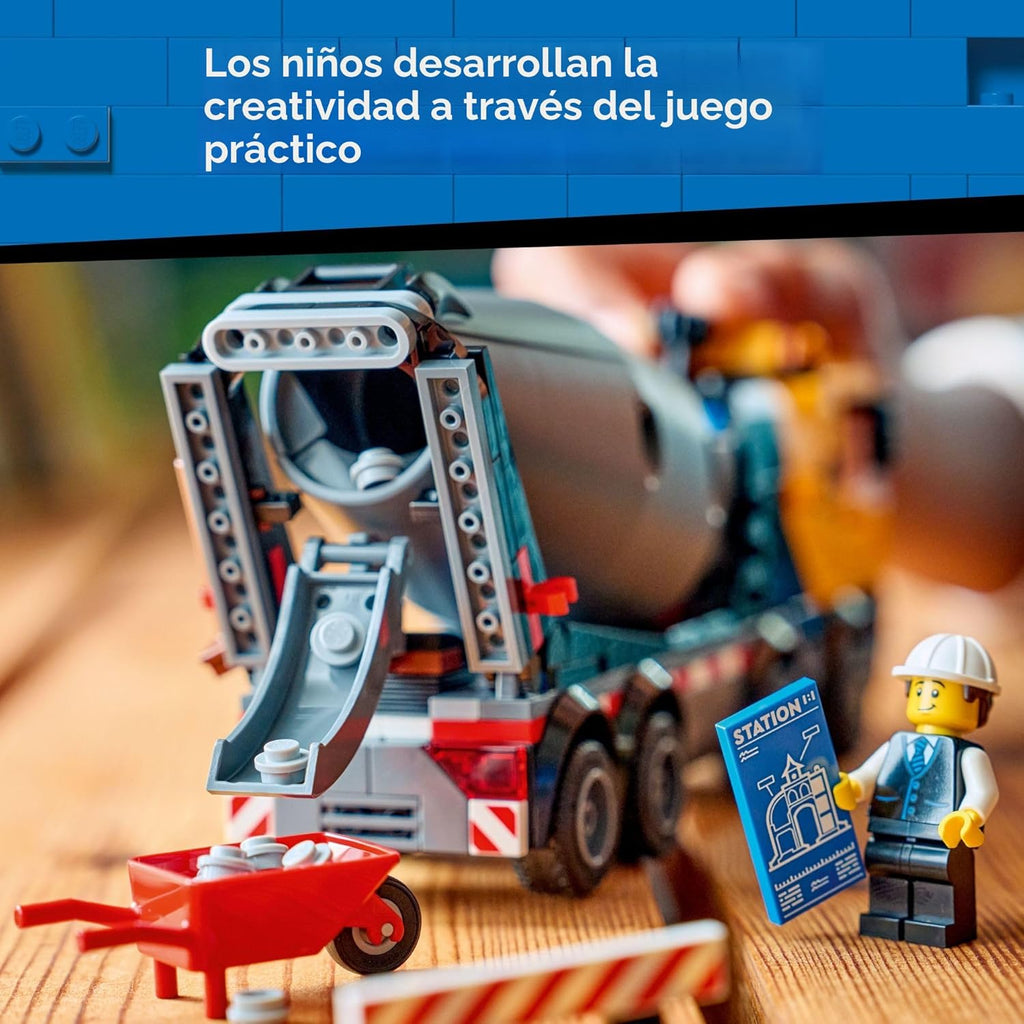 LEGO Juguete de construcción de camión mezclador de cemento urbano...