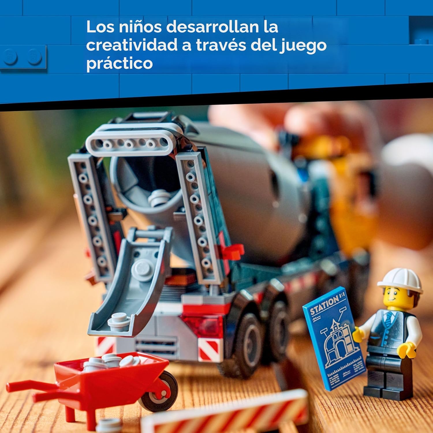 LEGO Juguete de construcción de camión mezclador de cemento urbano...