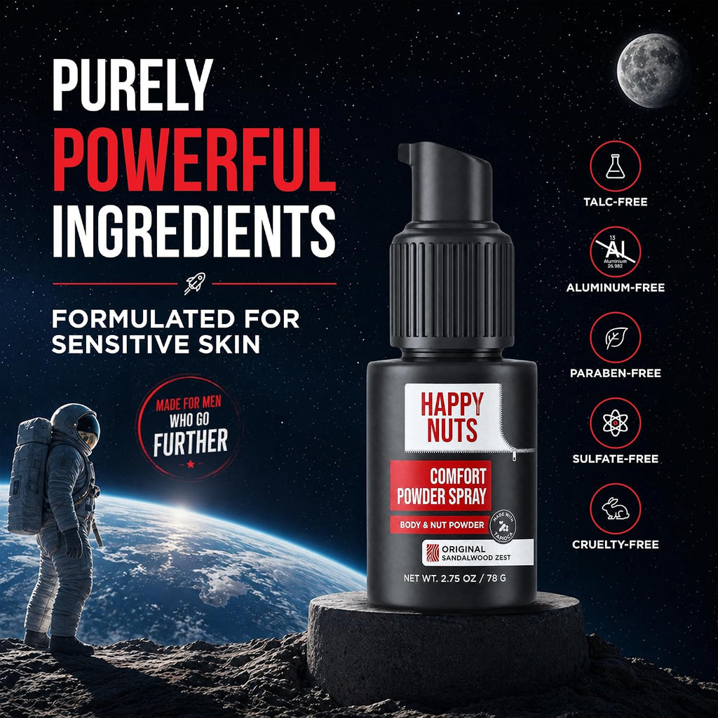 Happy Nuts Desodorante en Polvo en Aerosol Comfort para Hombres: De...