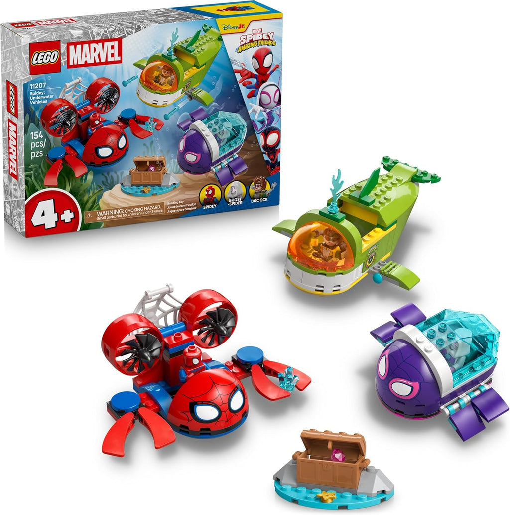 LEGO Marvel Spidey and His Amazing Friends Spidey: Vehículos submar...