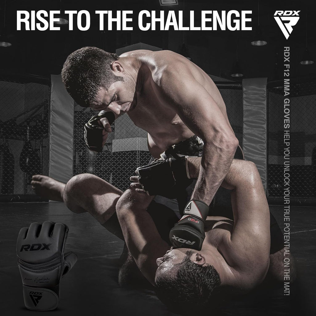 RDX Guantes MMA Grappling Sparring, Cuero Maya Hide, Guantes de Box...