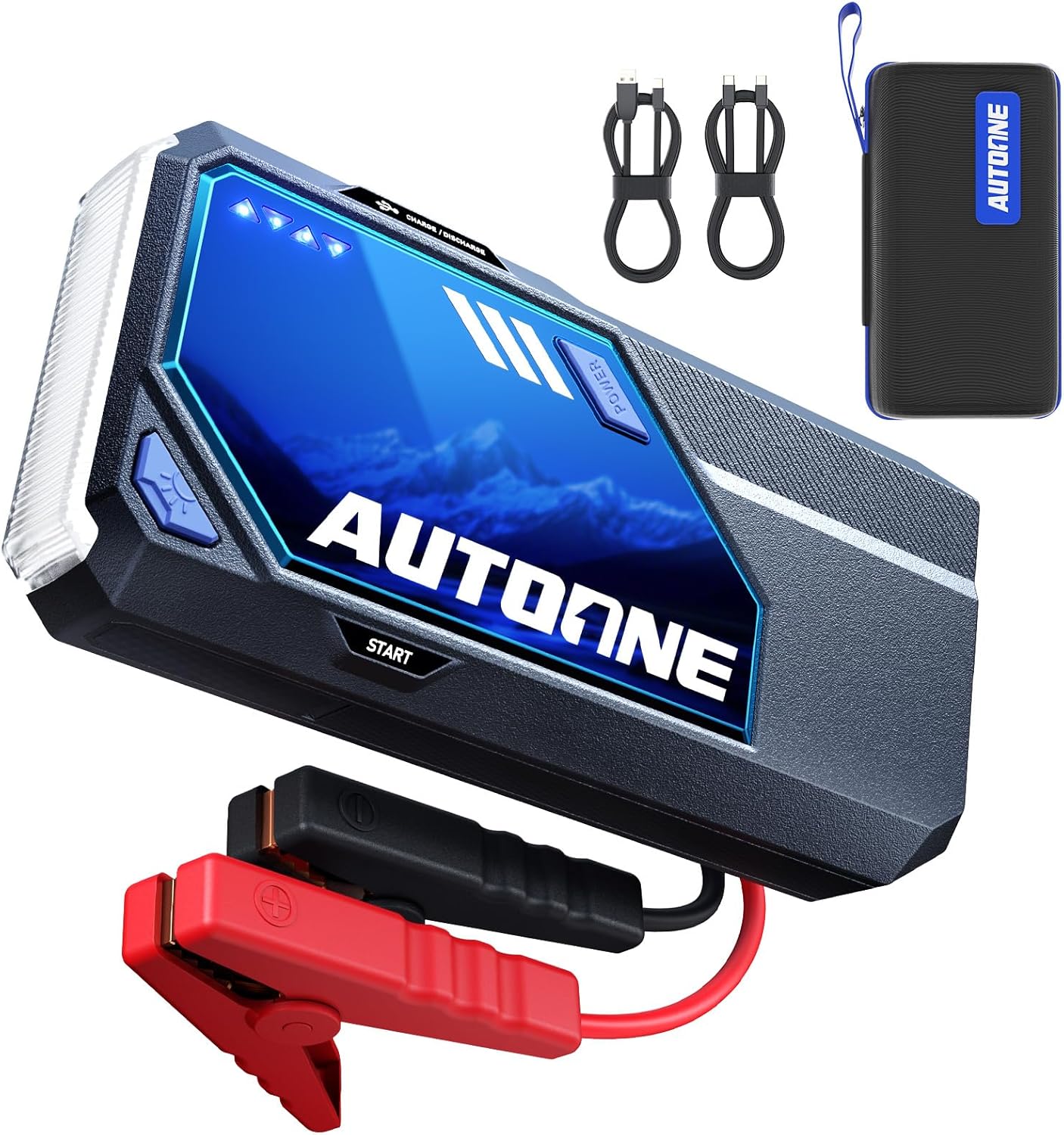 AUTOONE M5 8500A - Arrancador de batería portátil para auto de 12 V...