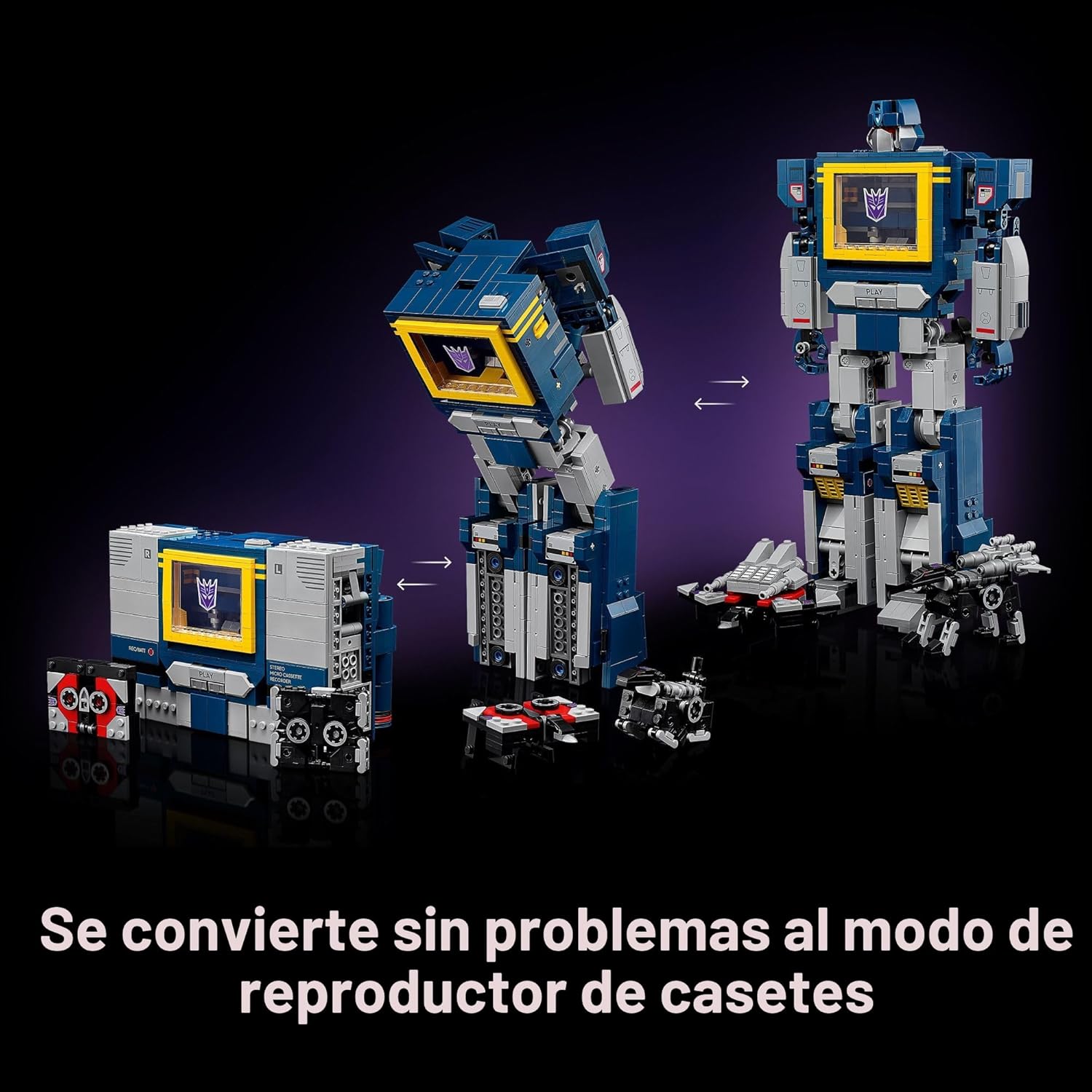LEGO Icons Transformers: Soundwave - Building Set W\/Sound Effects...
