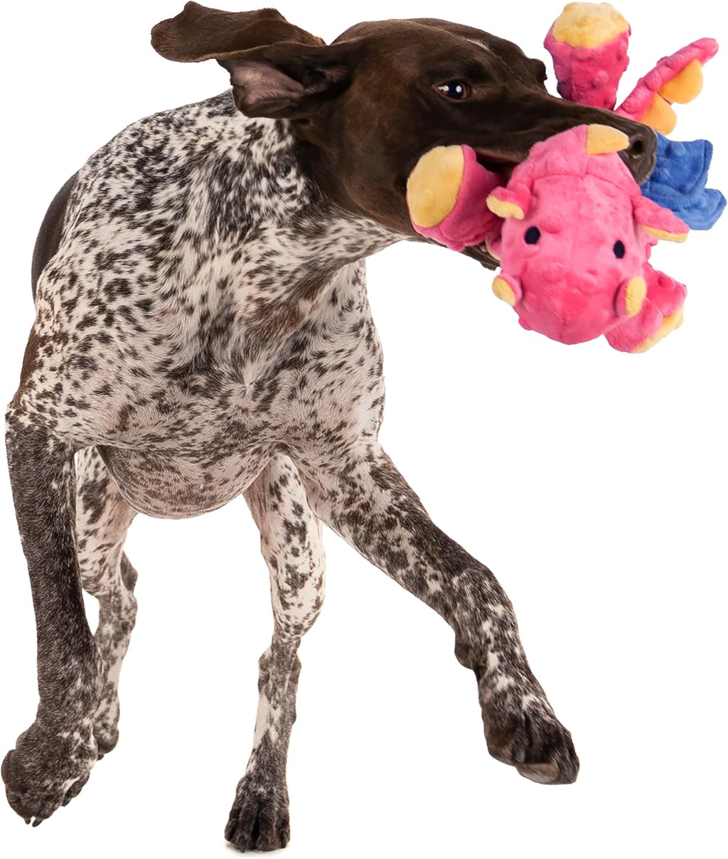goDog - Juguete de peluche chirriante de dragón para perro, tecnolo...