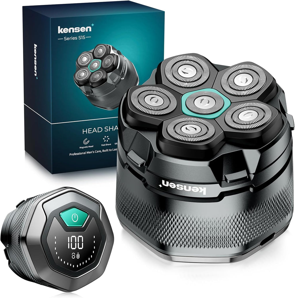 kensen Afeitadoras de cabeza 6D para hombres calvos, afeitadora mej...