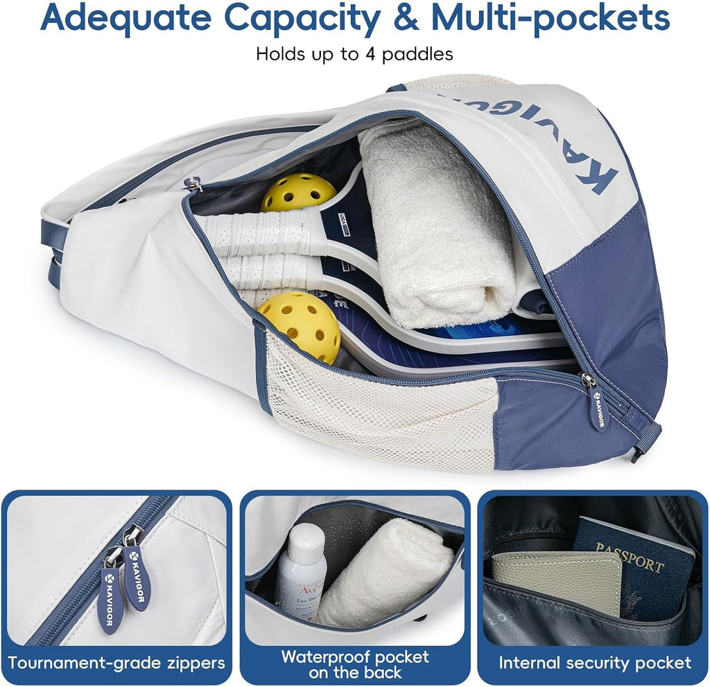 KAVIGOR Bolsa de pickleball 2025, mochila ultraligera convertible c...