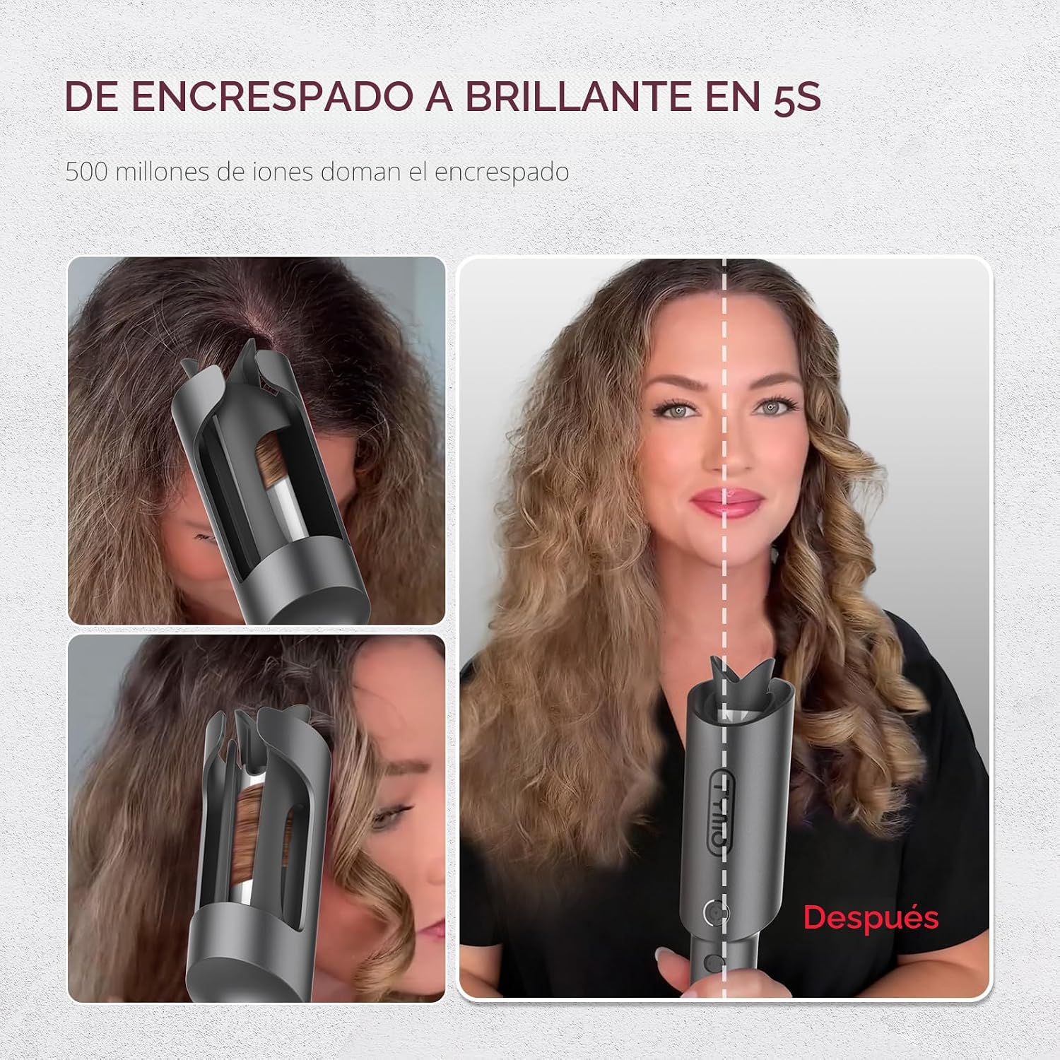 TYMO Rizador Automático Giratorio - TYMO CURLPRO Varilla de Ondas d...