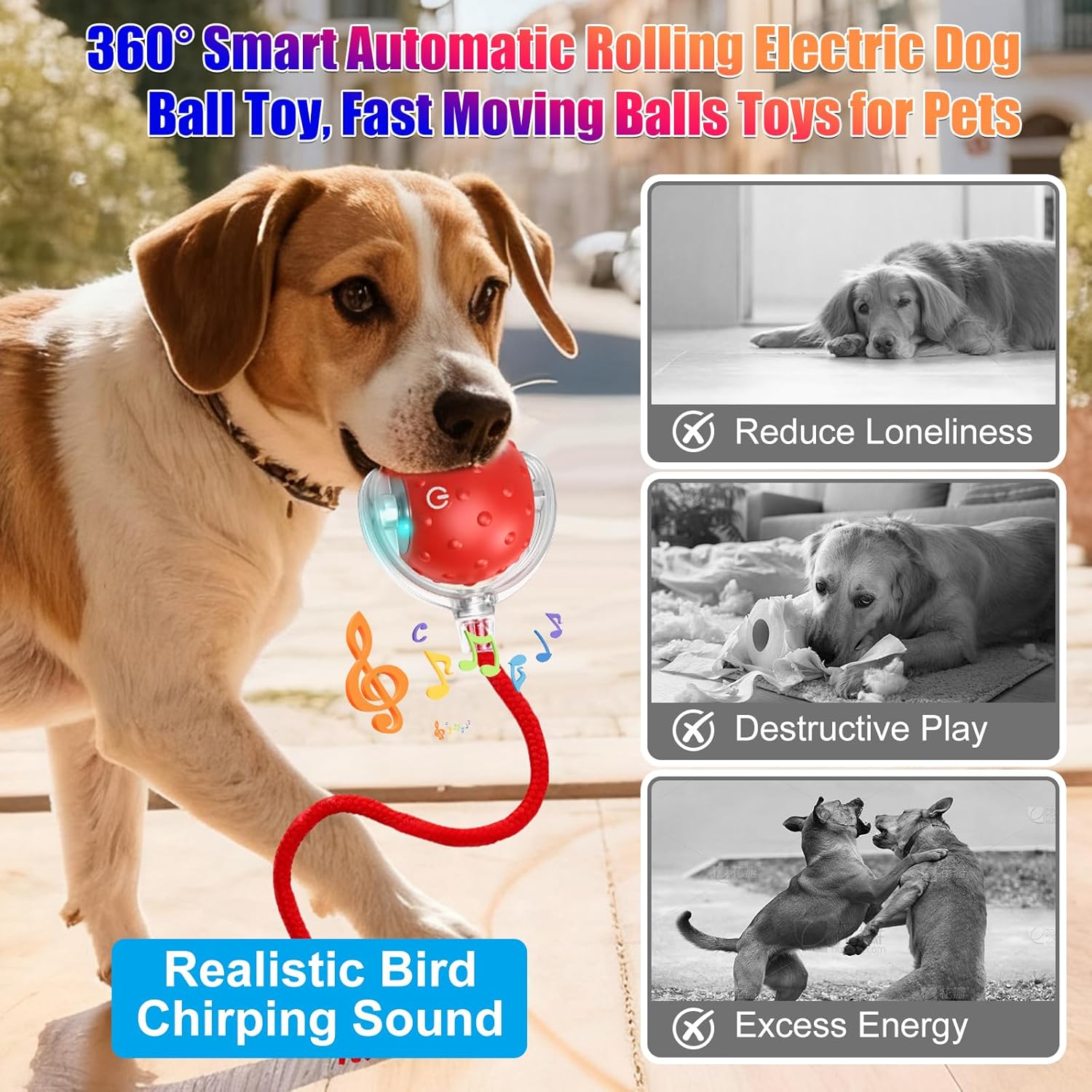 Juguete Tiny Fetch para Perros, Juguetes Interactivos Tinyfetch par...