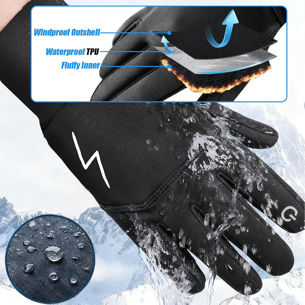 YukiniYa - Guantes de invierno para niños y niñas, térmicos, compat...