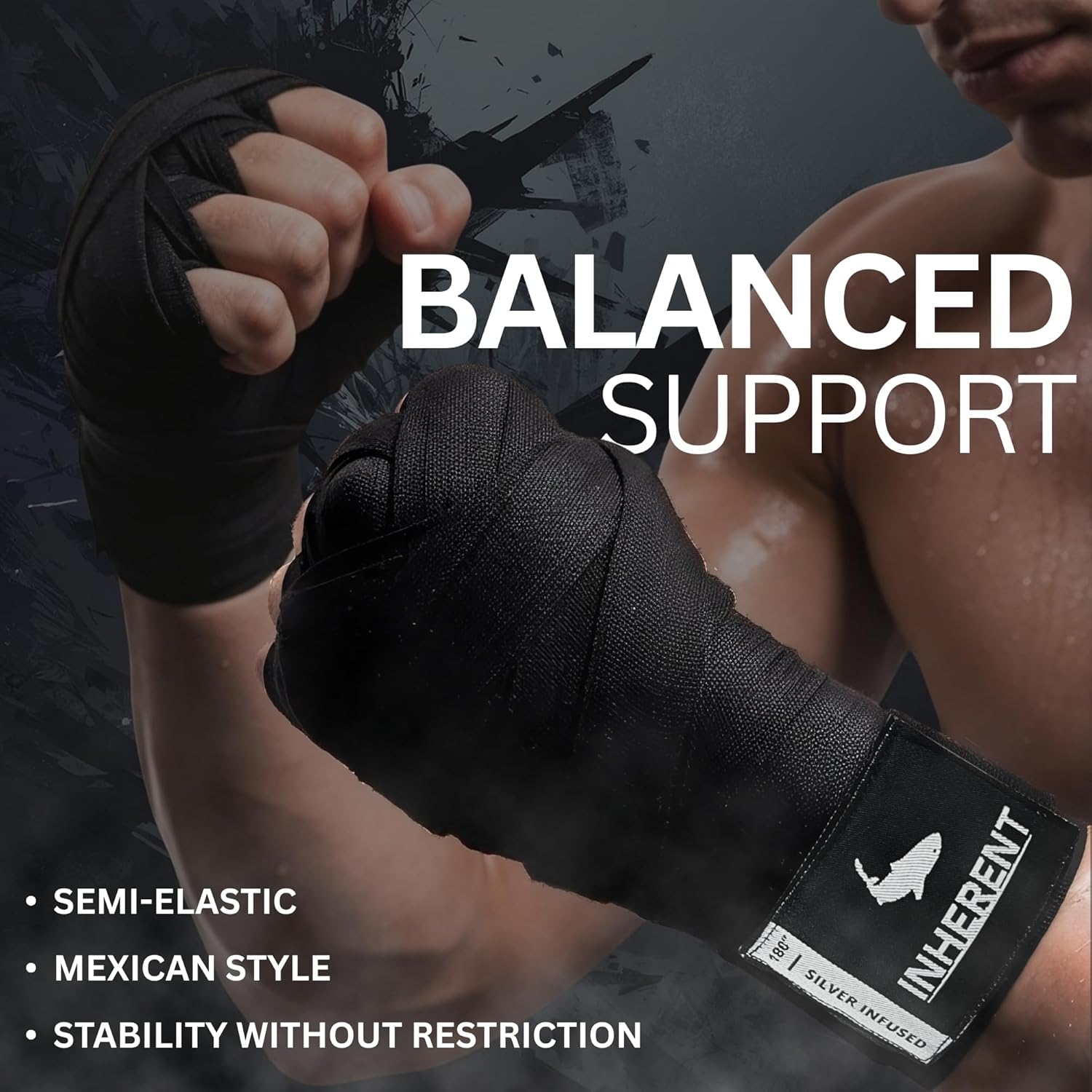 INHERENT Vendas de mano de boxeo de 180 pulgadas (14.8 ft), tecnolo...