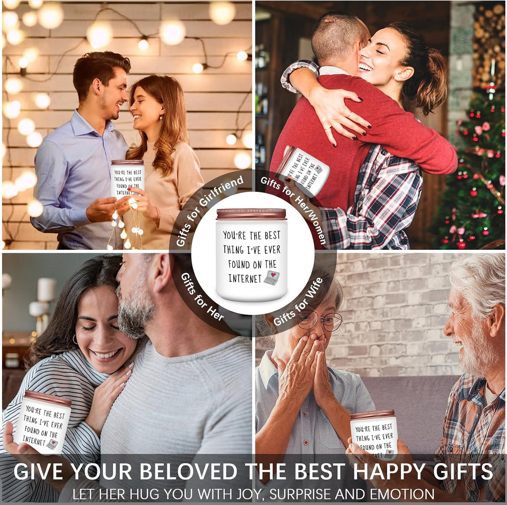 Homsolver Regalos para novia, ella, esposa, divertida vela de lavan...