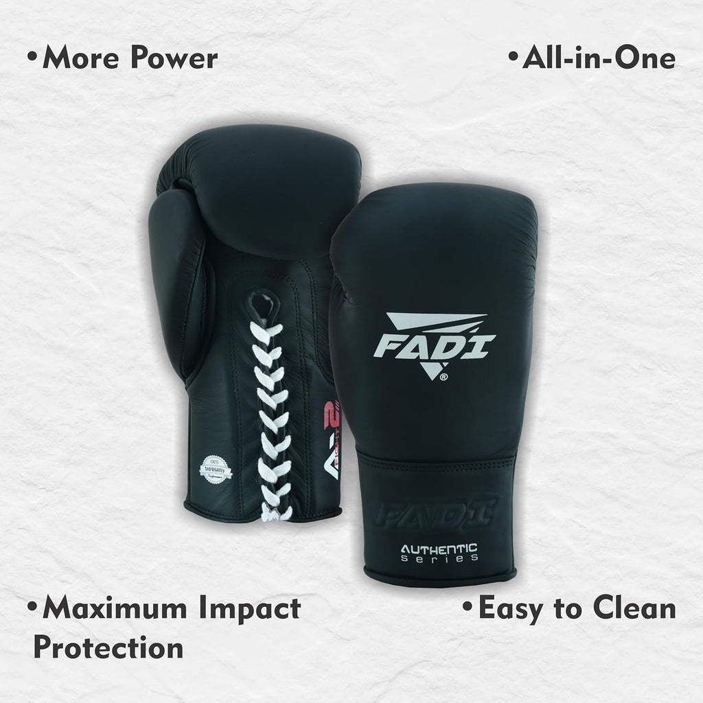 Fadi Sports Authentic Series A2 - Guantes de boxeo de cuero de vaca...