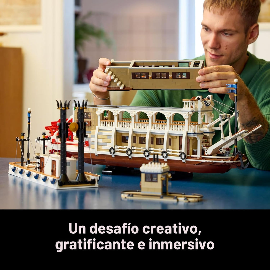 LEGO Ideas River Steamboat - Juego de construcción de barcos de vap...