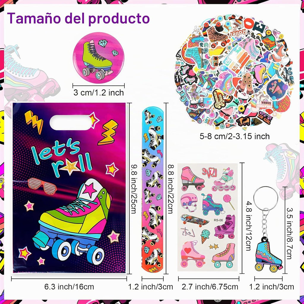 Kolewo4ever Juego de 220 piezas de suministros de fiesta de patinaj...