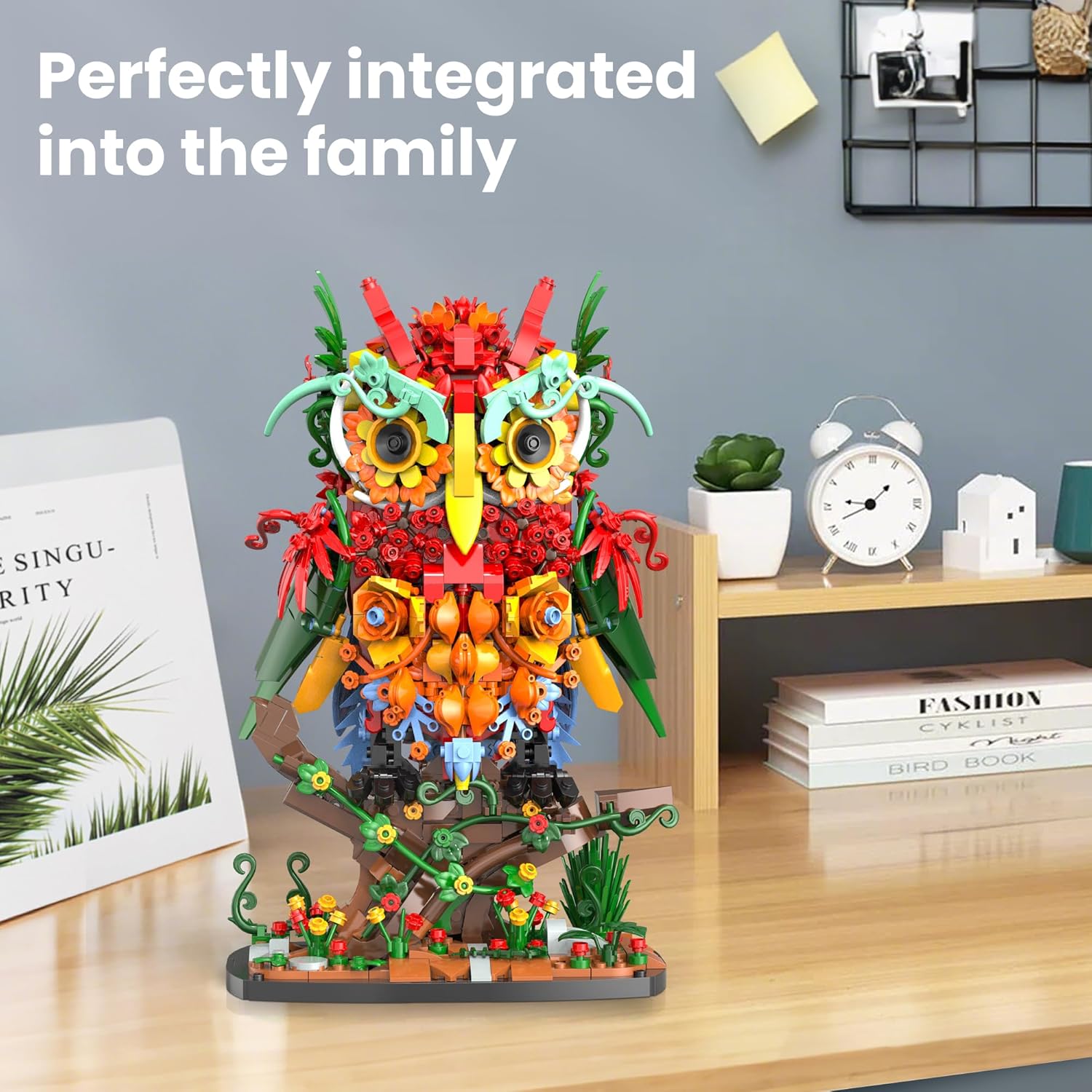 Sillbird Juegos de construcción de flores de búho para adultos, reg...