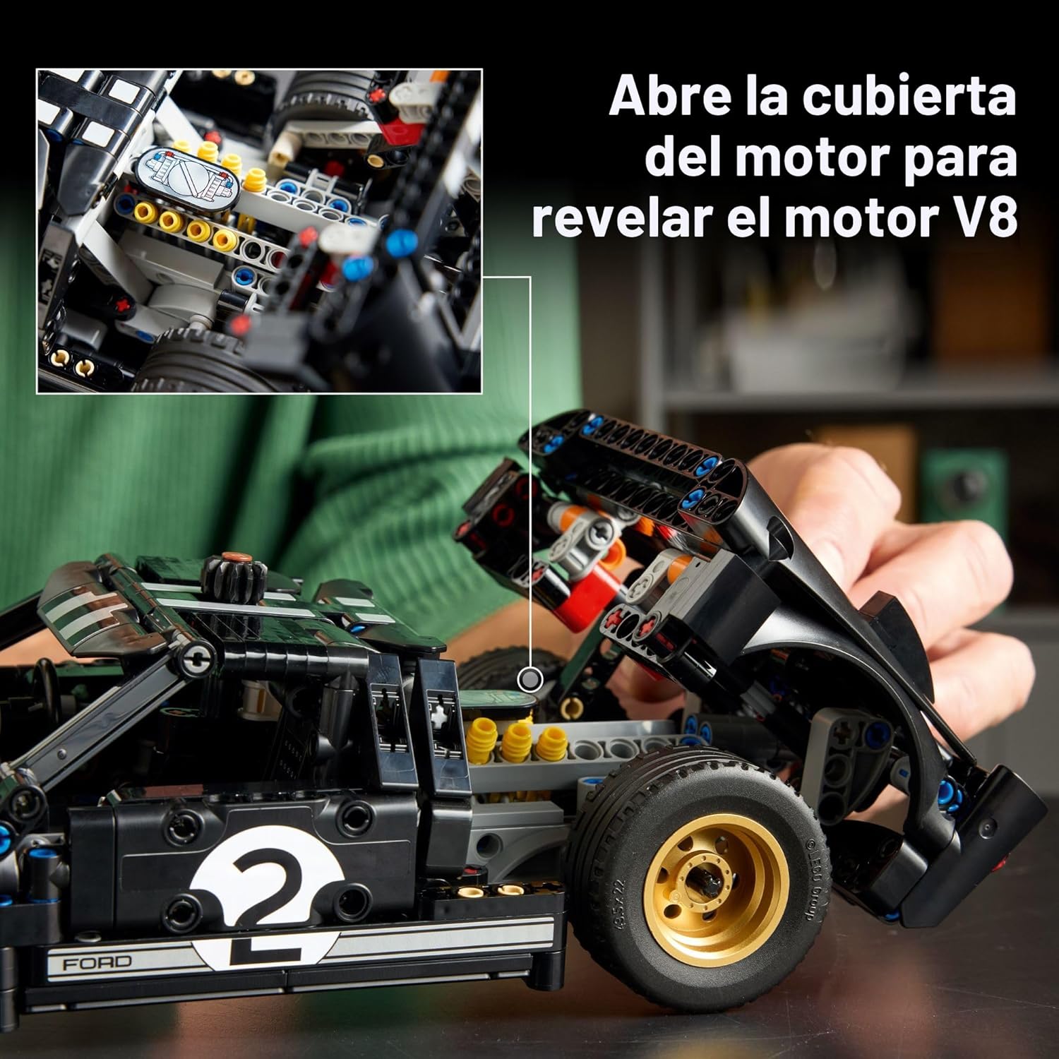 LEGO Technic 1966 Ford GT40 MKII - Juego de construcción de autos d...
