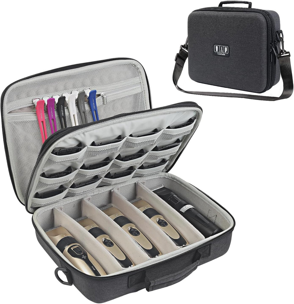 Luxtude Estuche Grande para Peluquero, Bolsas para Cortaúñas y Sumi...