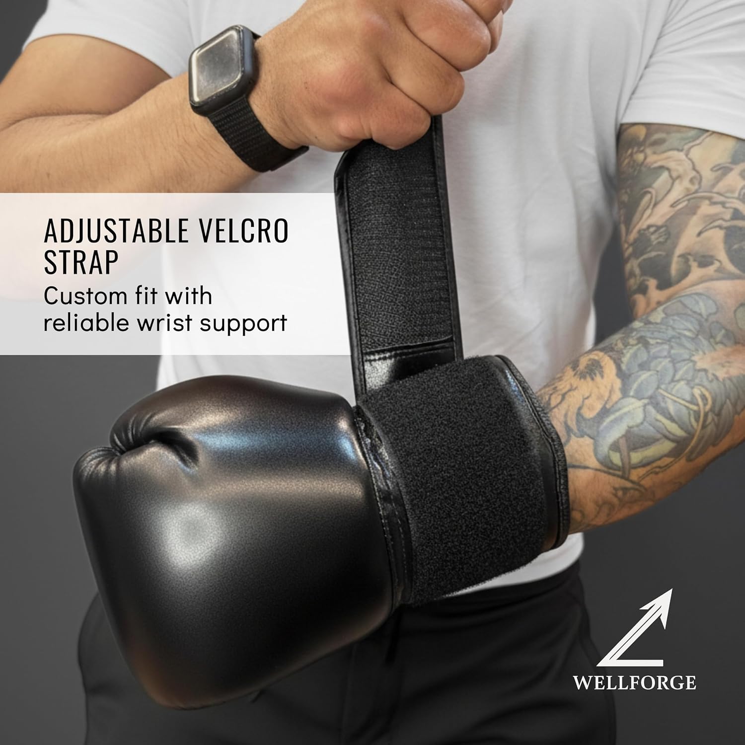 Wellforge - Guantes de boxeo de 10 onzas \/ 12 onzas para entrenami...