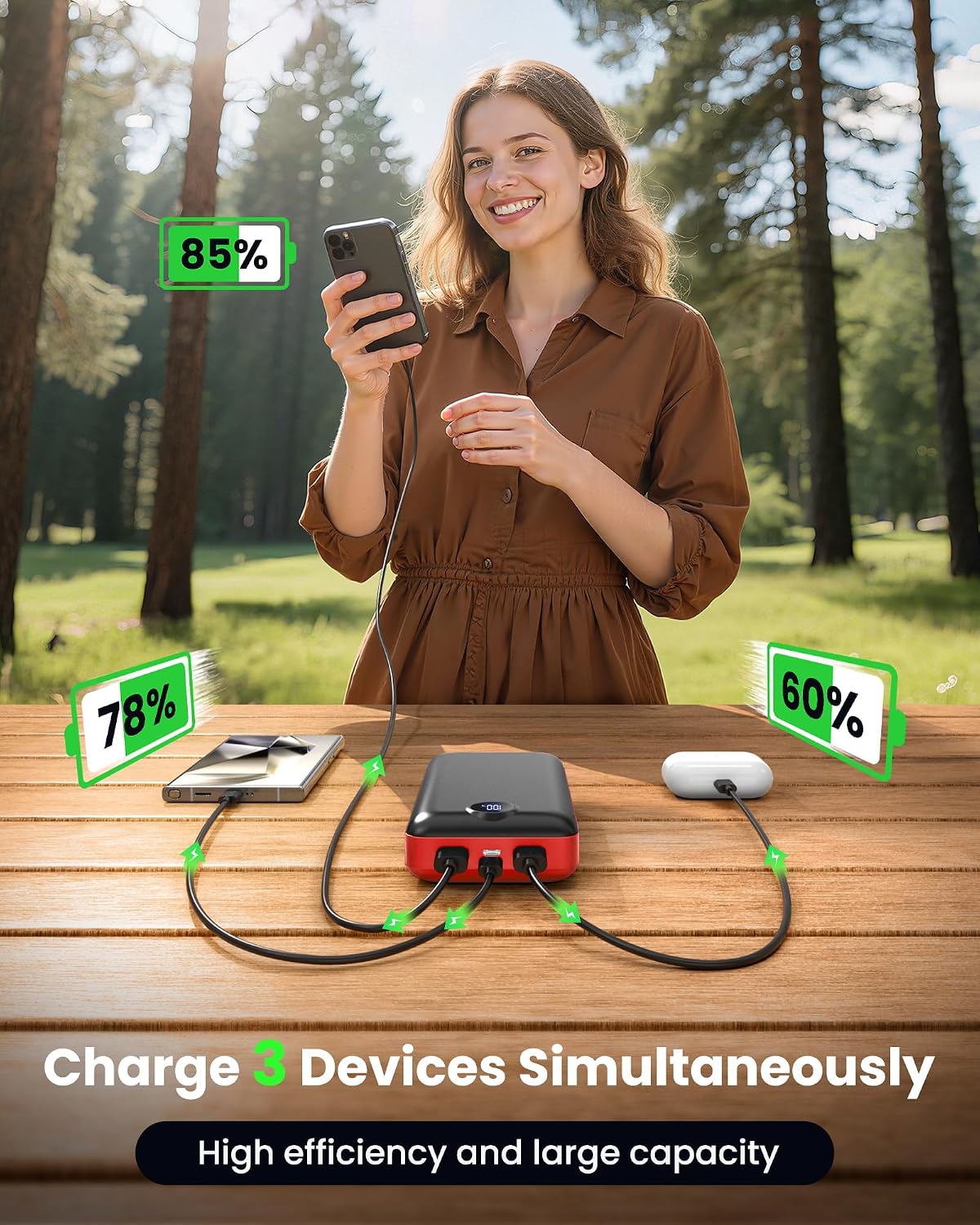 LOOPEAK Cargador Portátil Power Bank 50000mAh 22.5W Banco de Baterí...