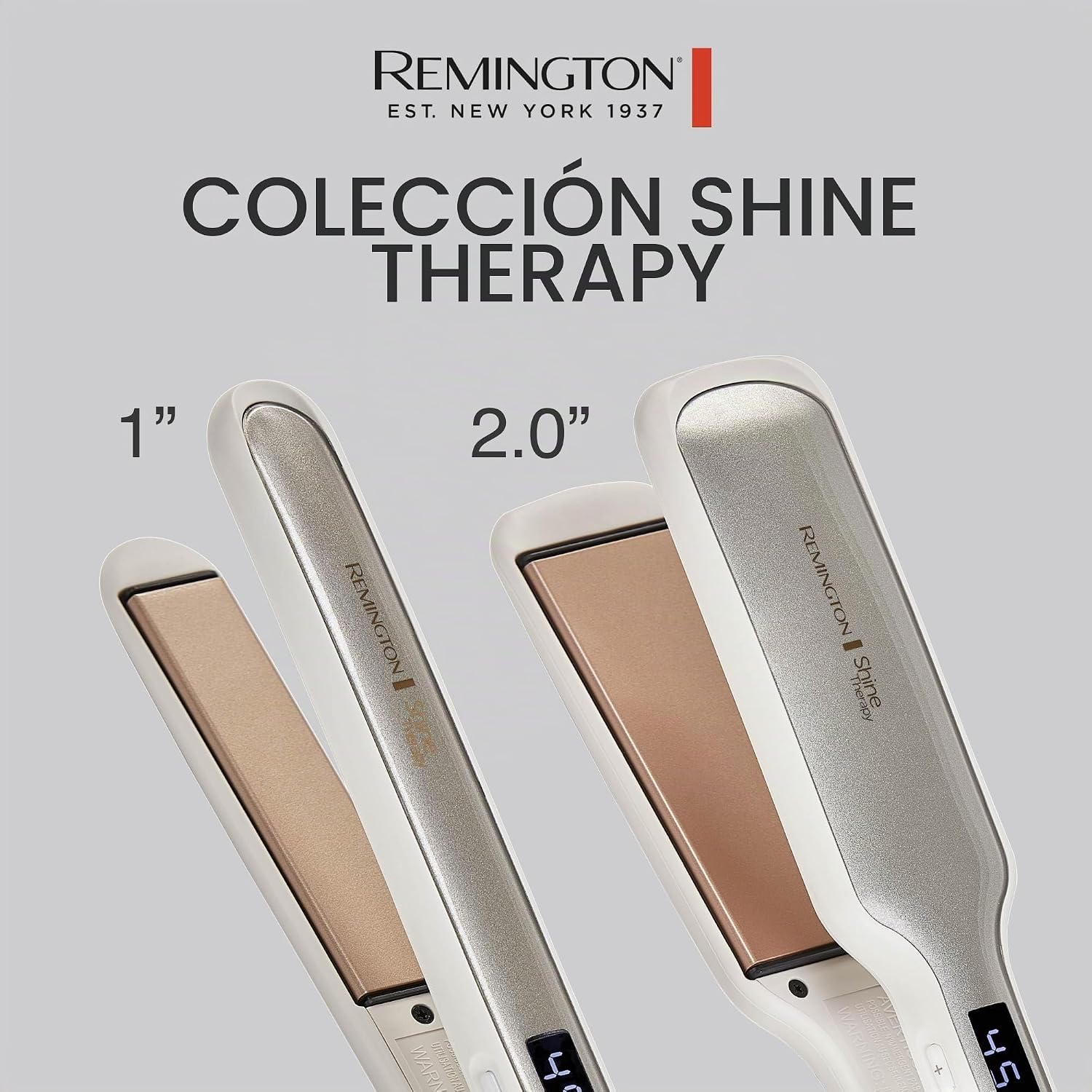 Remington Shine Therapy - Plancha alisadora de pelo de 1 pulgada, p...