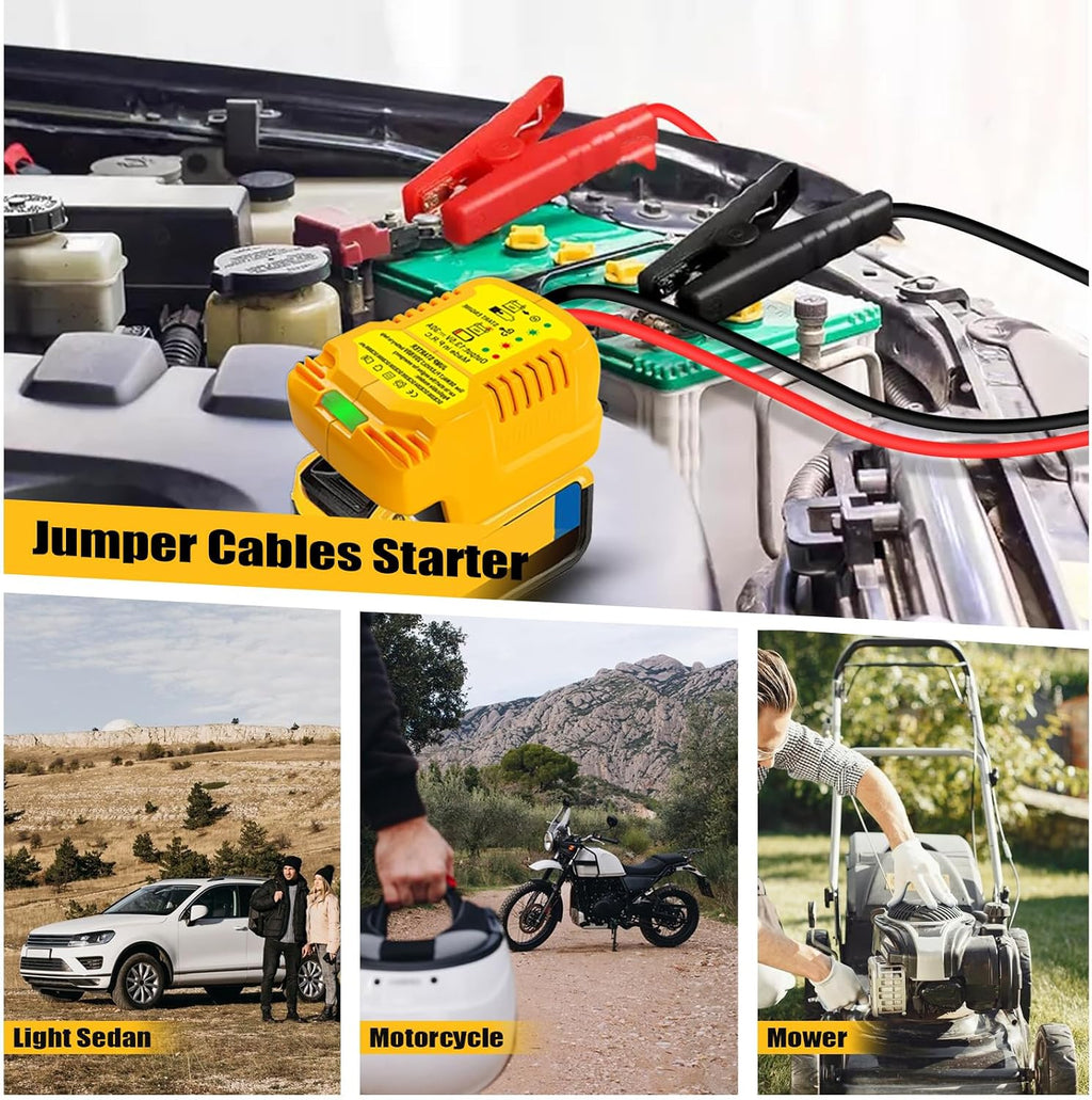 JJXNDO Adaptador de Arrancador Auxiliar para Batería Li-ion de 20V\...